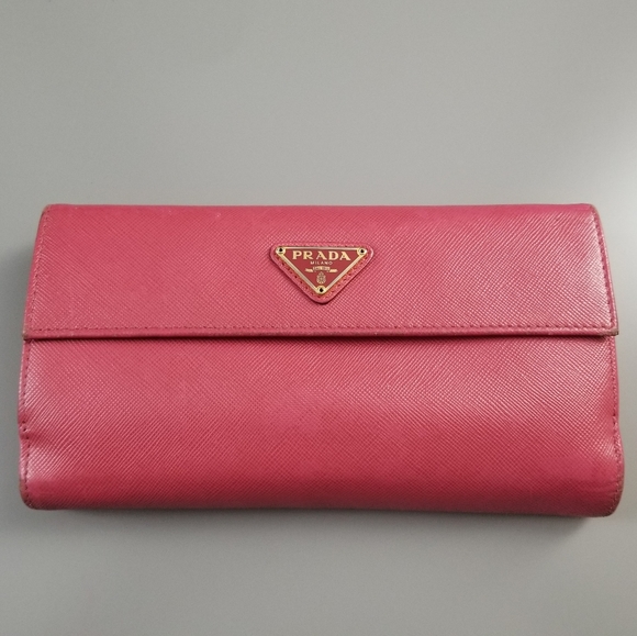 PRADA Beautiful Double Sided Flap wallet Italy - Picture 1 of 16